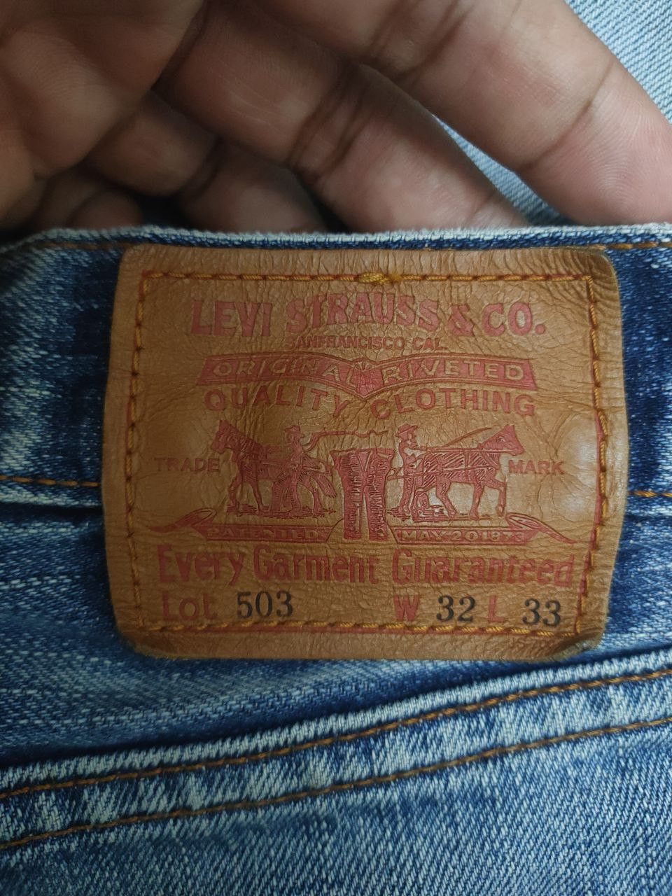 Levi's Vintage Levi's 503 Distressed Denim Size US 33 - 7 Thumbnail