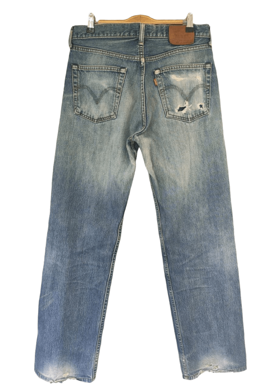 Levi's Vintage Levi's 503 Distressed Denim Size US 33 - 2 Thumbnail