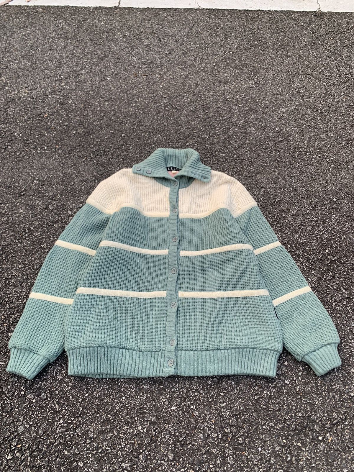 Japanese Brand 🔥ELLE SPORTS Beautiful Stripes Knitwear Size US M / EU 48-50 / 2 - 8 Thumbnail