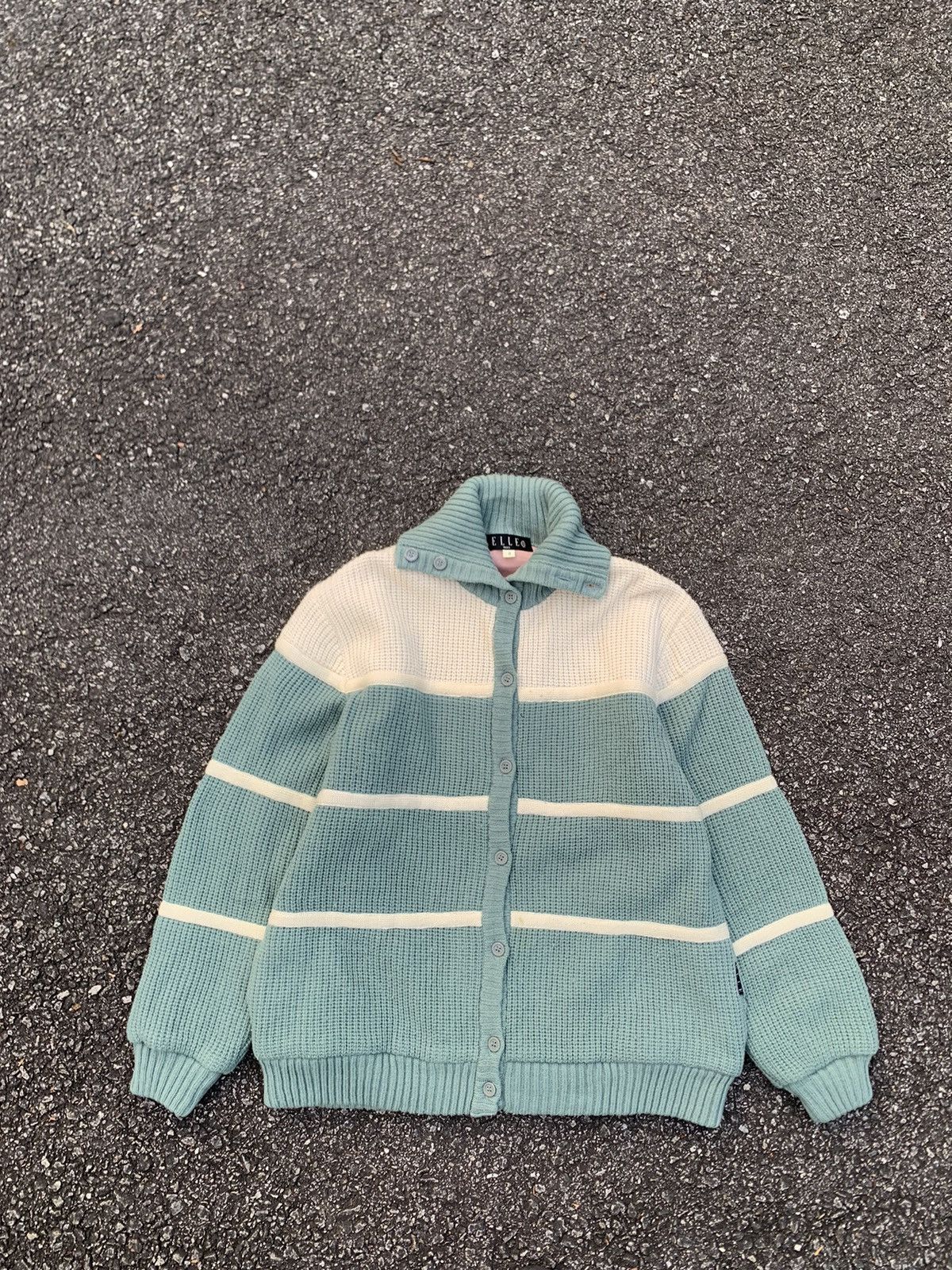 Japanese Brand 🔥ELLE SPORTS Beautiful Stripes Knitwear Size US M / EU 48-50 / 2 - 5 Thumbnail
