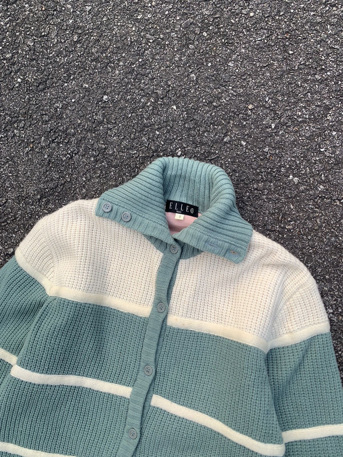 Japanese Brand 🔥ELLE SPORTS Beautiful Stripes Knitwear Size US M / EU 48-50 / 2 - 6 Thumbnail