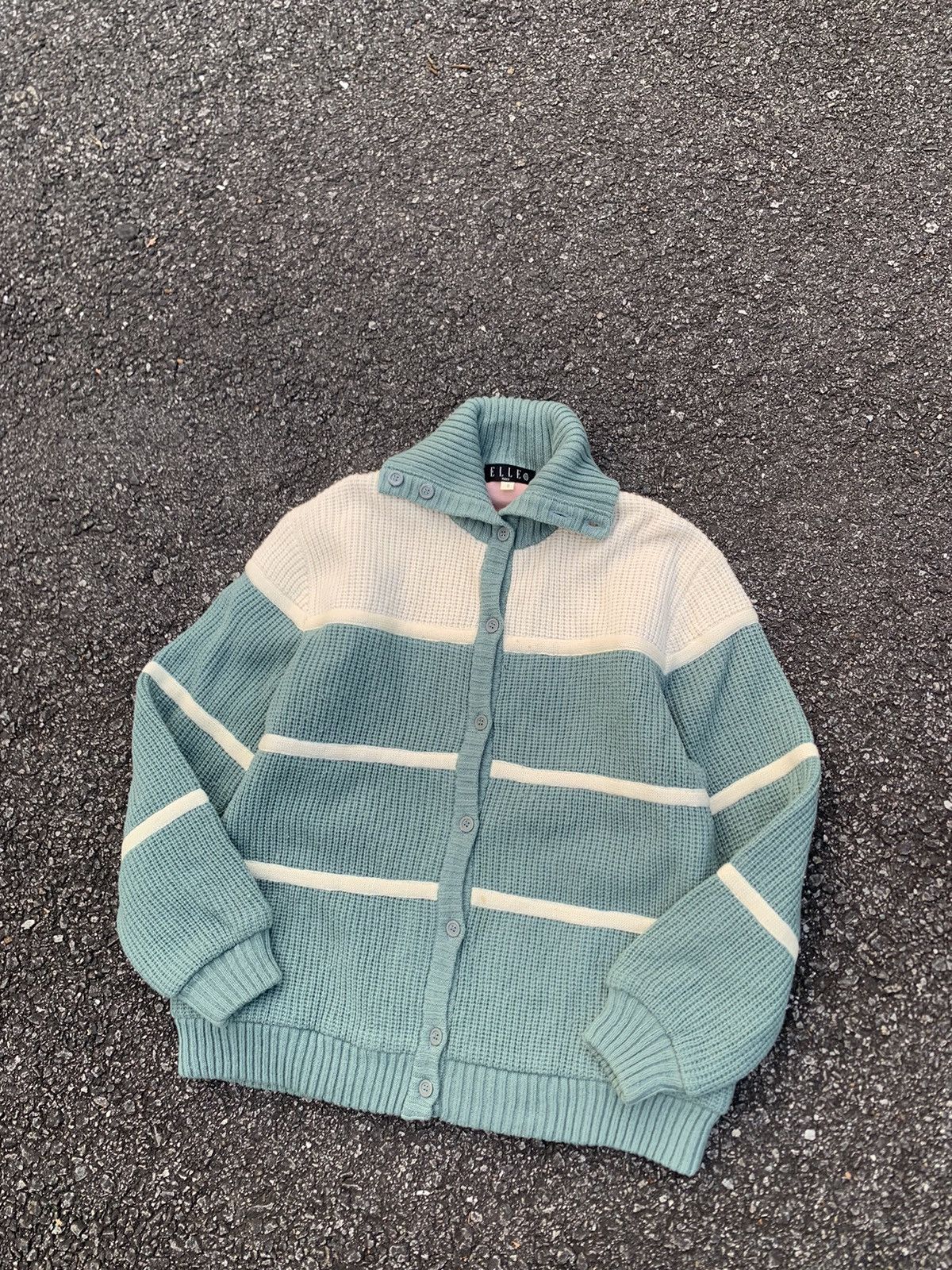 Japanese Brand 🔥ELLE SPORTS Beautiful Stripes Knitwear Size US M / EU 48-50 / 2 - 1 Thumbnail
