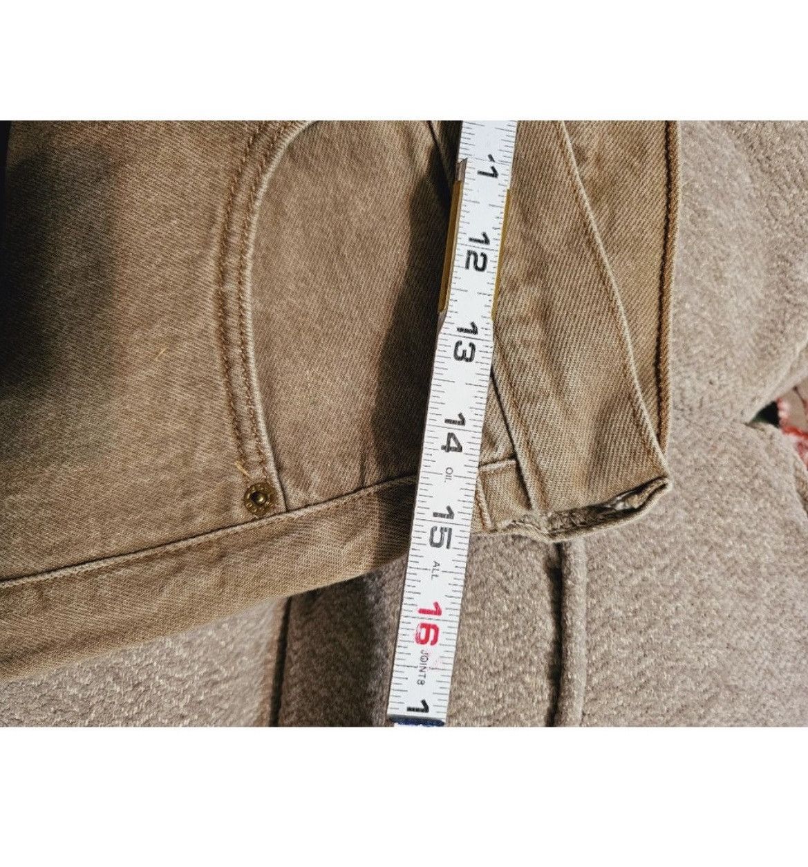Levi's Levis 501 Tan and Beige Jeans 31x30 Size US 31 - 4 Thumbnail