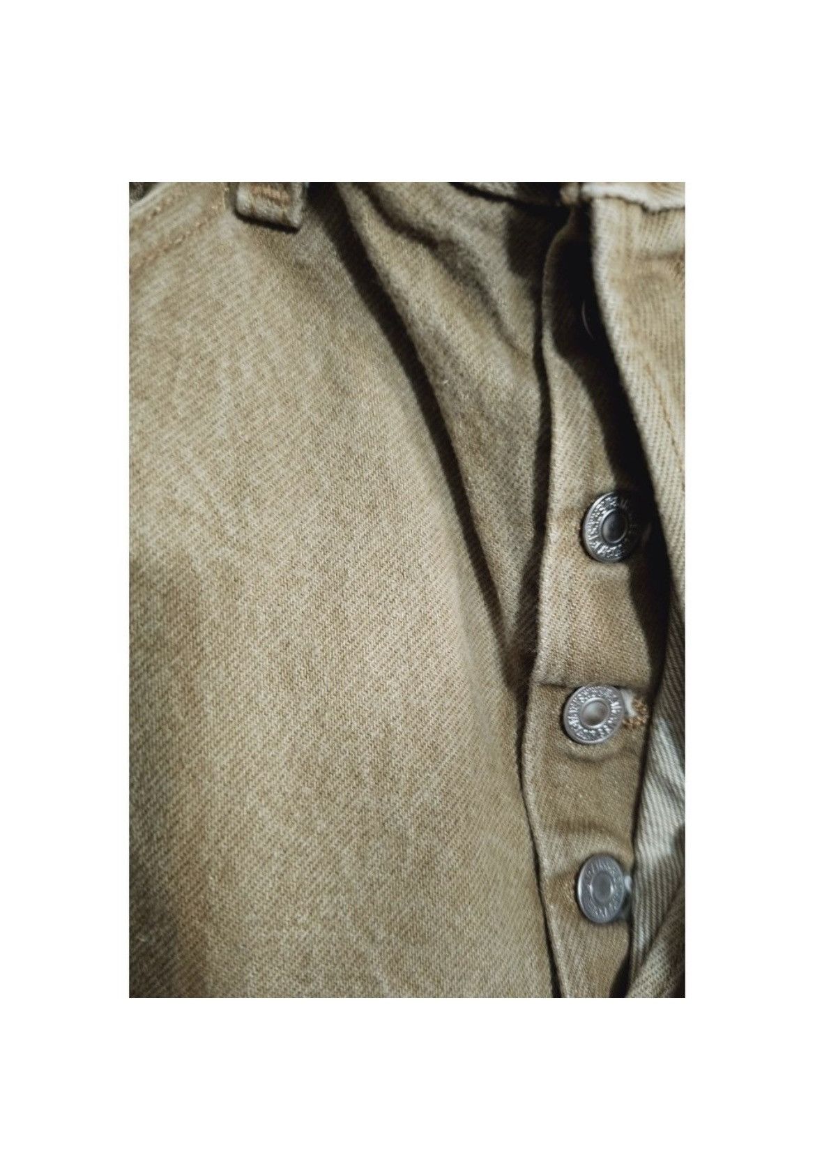 Levi's Levis 501 Tan and Beige Jeans 31x30 Size US 31 - 3 Thumbnail