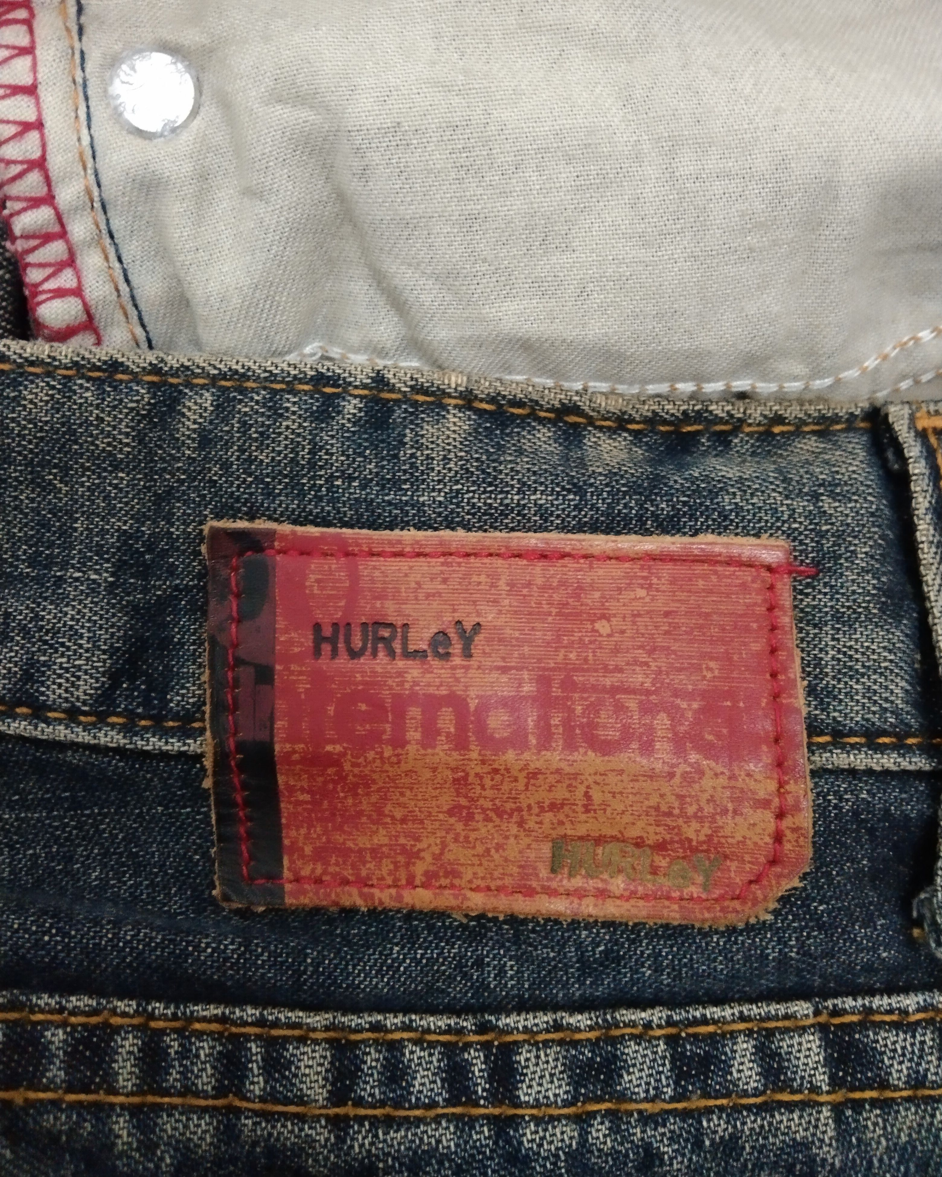 Other DiSTRESSED HURLEY SCRIPE DENIM PANTS Size US 33 - 10 Thumbnail