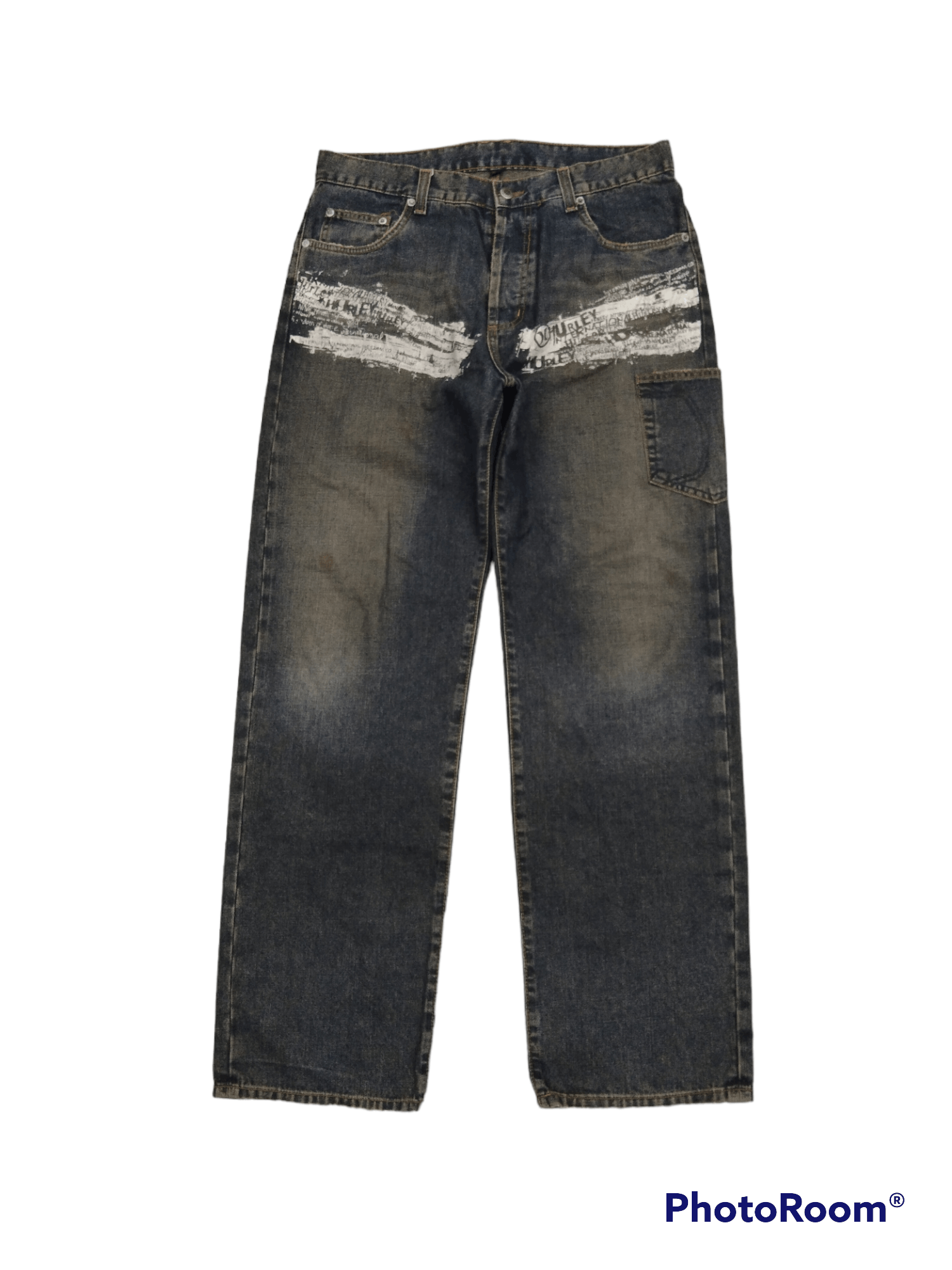 Other DiSTRESSED HURLEY SCRIPE DENIM PANTS Size US 33 - 1 Thumbnail
