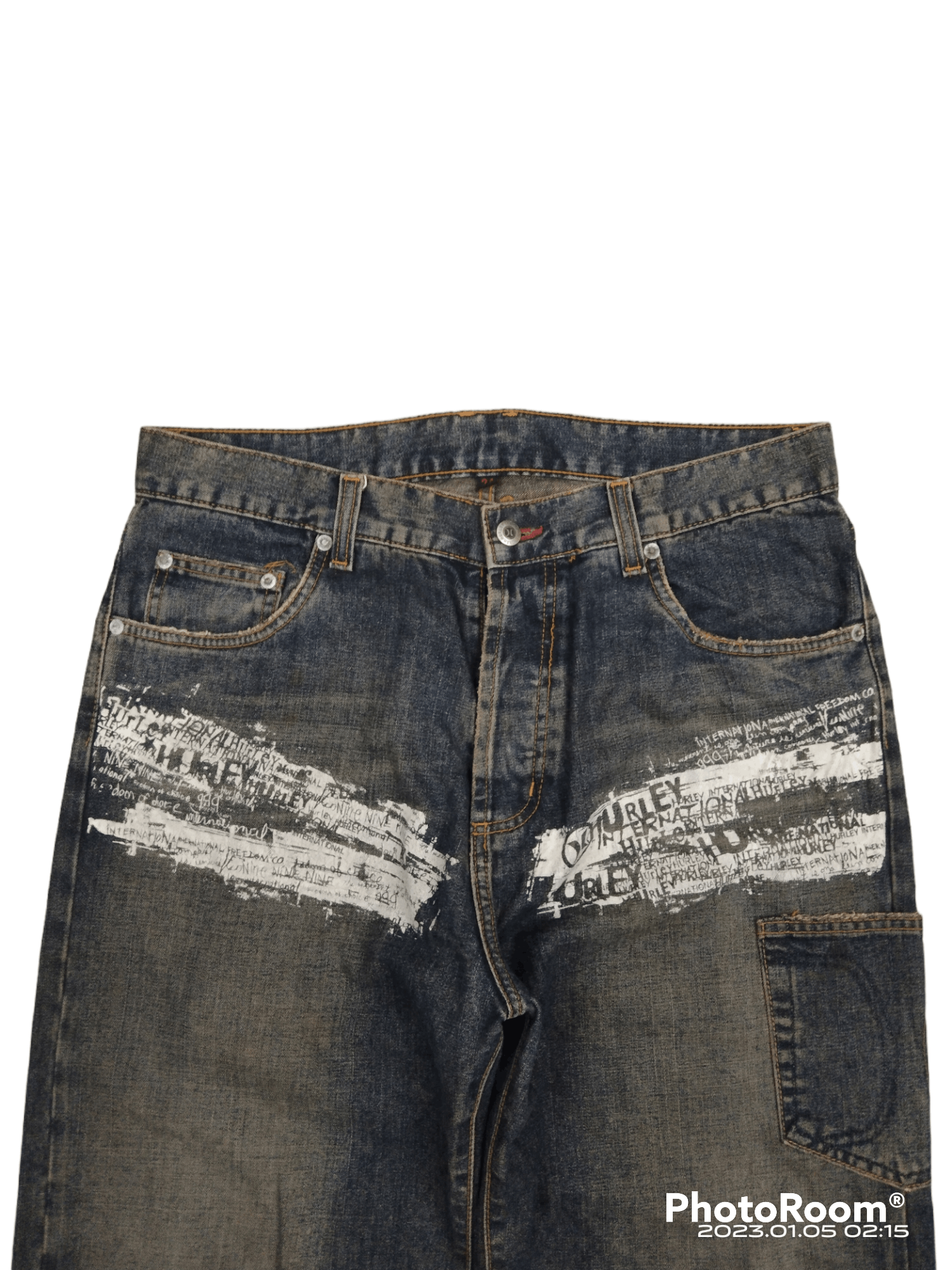 Other DiSTRESSED HURLEY SCRIPE DENIM PANTS Size US 33 - 3 Thumbnail