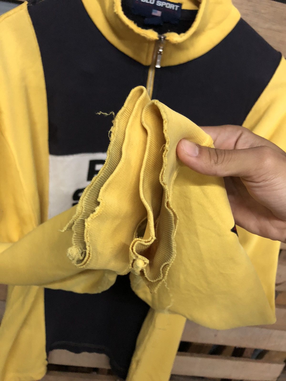 Polo Ralph Lauren Rare Vintage 90s Polo Sport Spellout Half Zipper Sweetshirt Size US L / EU 52-54 / 3 - 10 Thumbnail