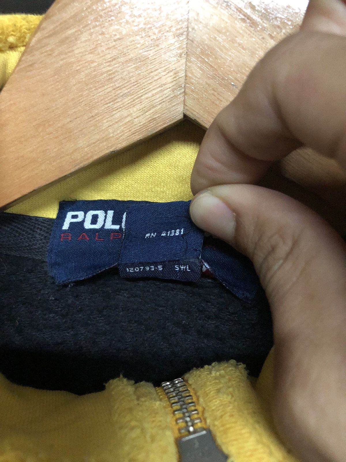 Polo Ralph Lauren Rare Vintage 90s Polo Sport Spellout Half Zipper Sweetshirt Size US L / EU 52-54 / 3 - 13 Thumbnail