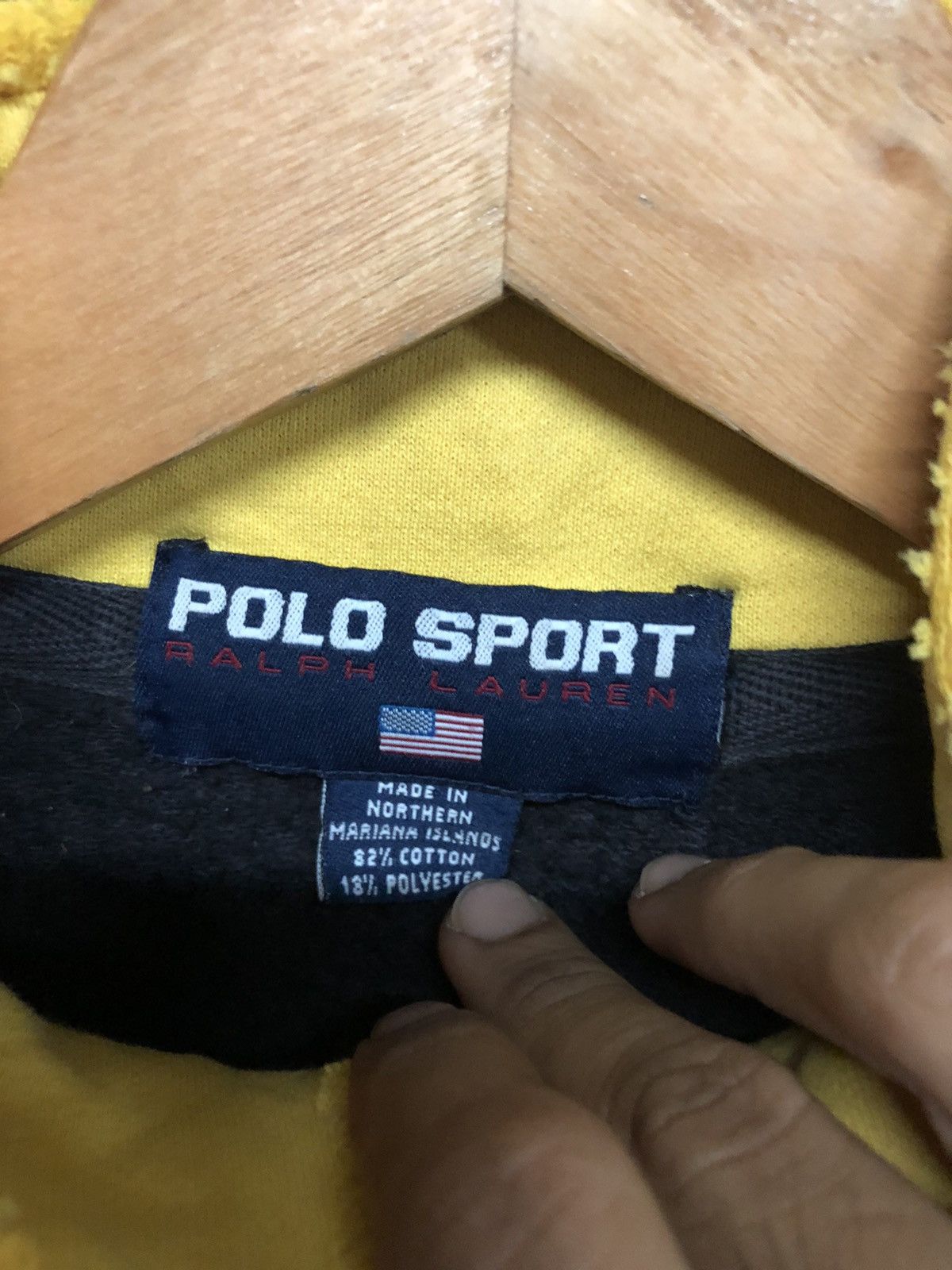 Polo Ralph Lauren Rare Vintage 90s Polo Sport Spellout Half Zipper Sweetshirt Size US L / EU 52-54 / 3 - 12 Thumbnail