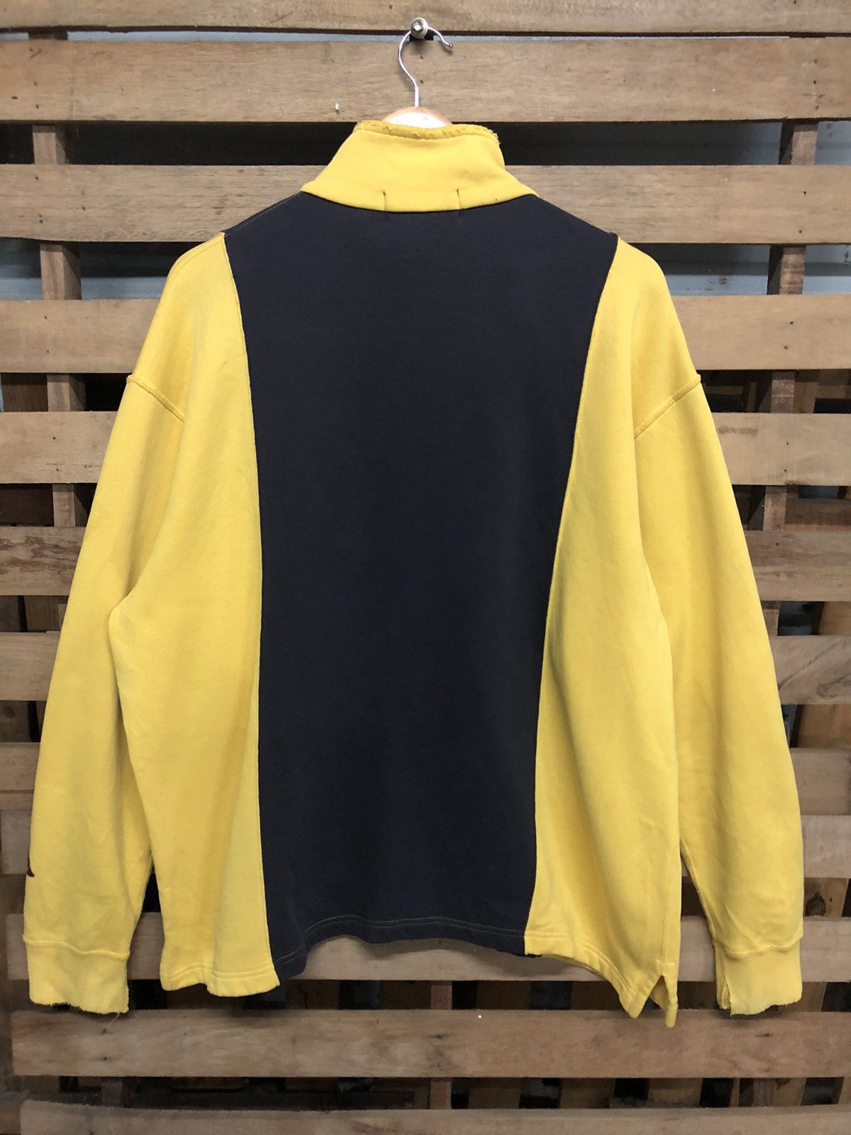 Polo Ralph Lauren Rare Vintage 90s Polo Sport Spellout Half Zipper Sweetshirt Size US L / EU 52-54 / 3 - 2 Thumbnail