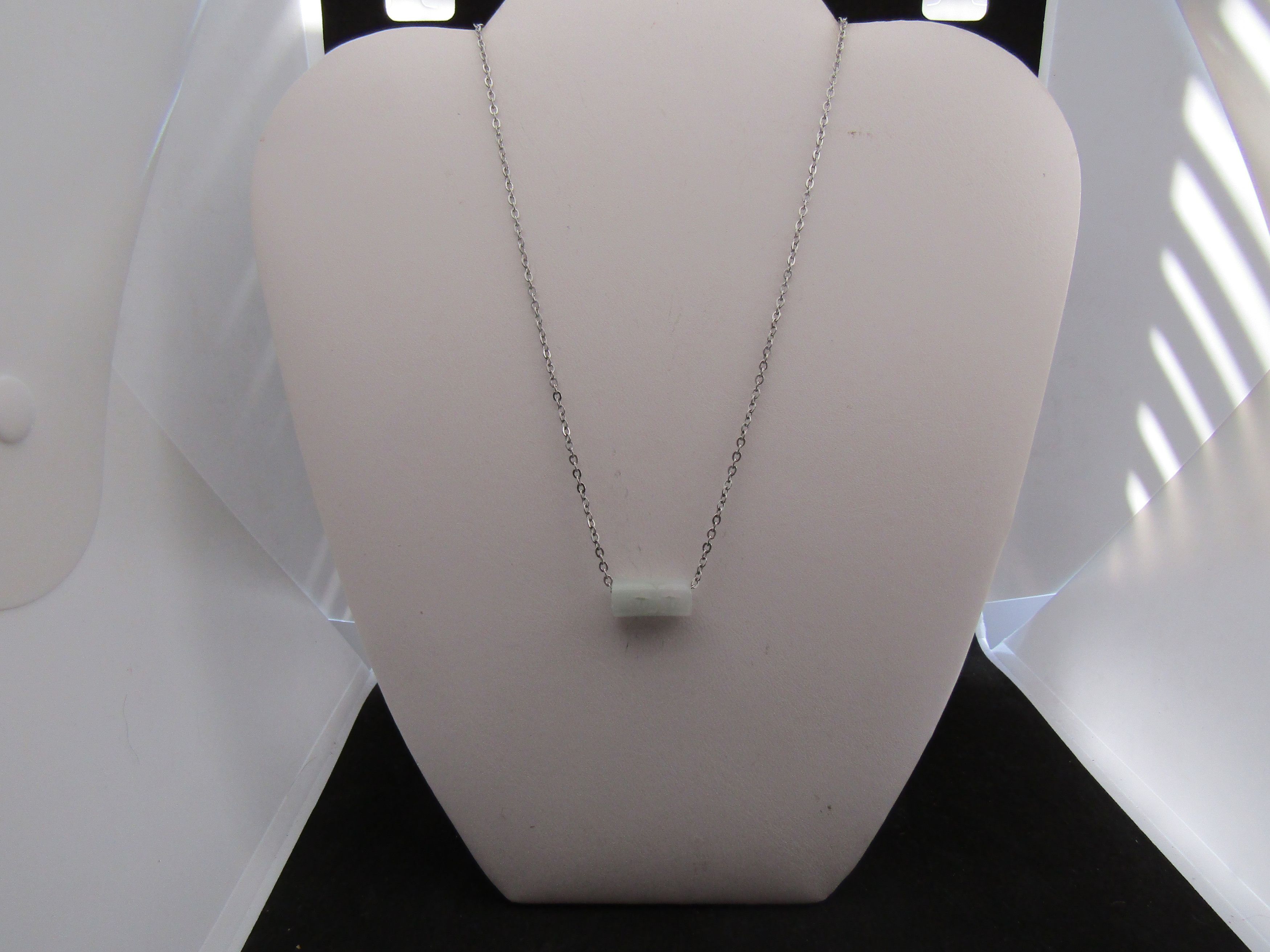 Jewelry Jade Stainless Steel Chan Necklace Size ONE SIZE - 1 Thumbnail