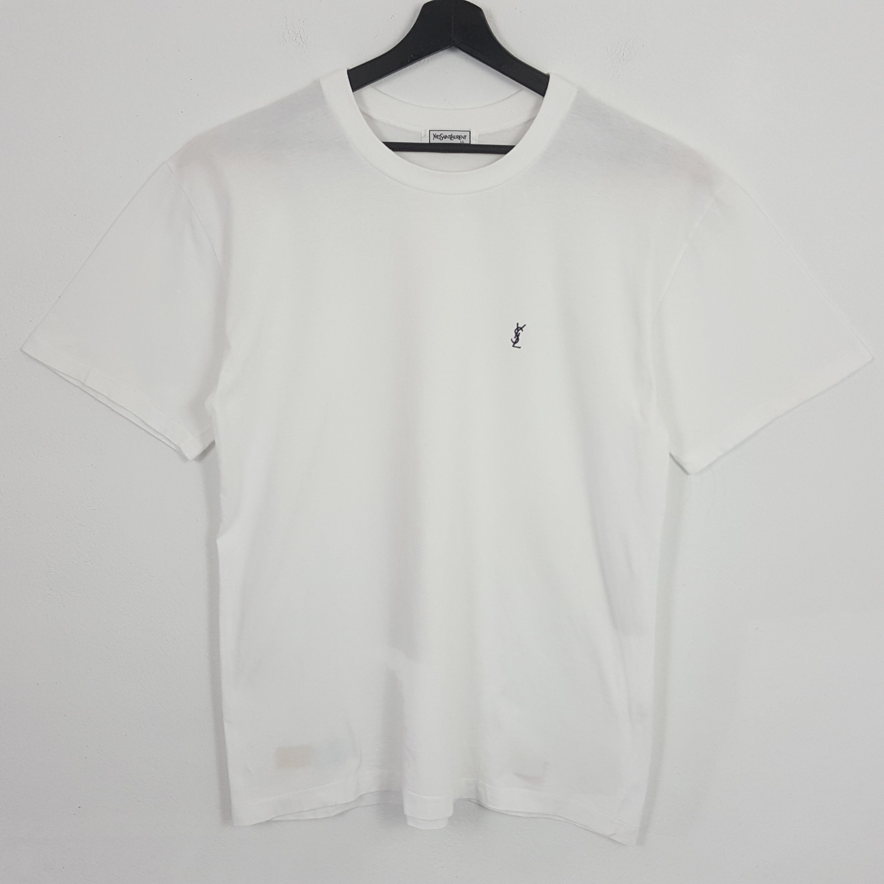 Vintage × Yves Saint Laurent Yard Saint Laurent Small Logo T-shirt Size US L / EU 52-54 / 3 - 1 Thumbnail