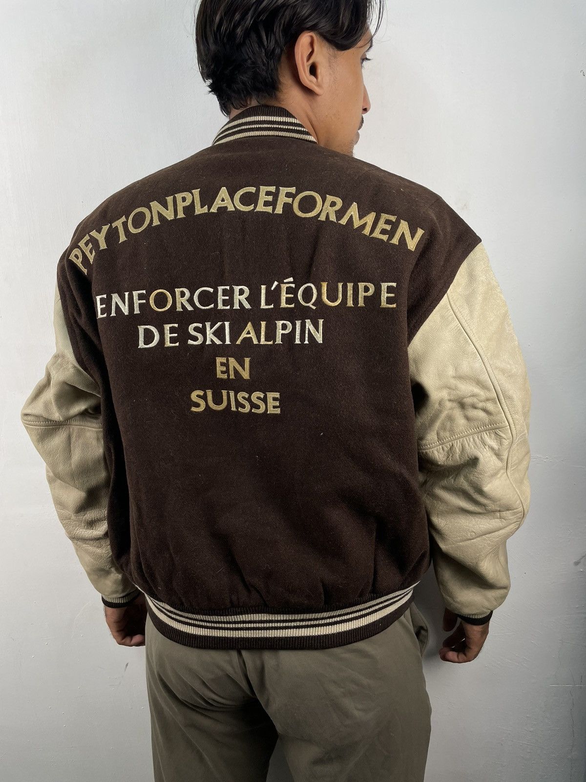 PPFM × Vintage Vintage 80s PPFM Peyton Place Varsity Jacket Letterman Size US M / EU 48-50 / 2 - 2 Thumbnail