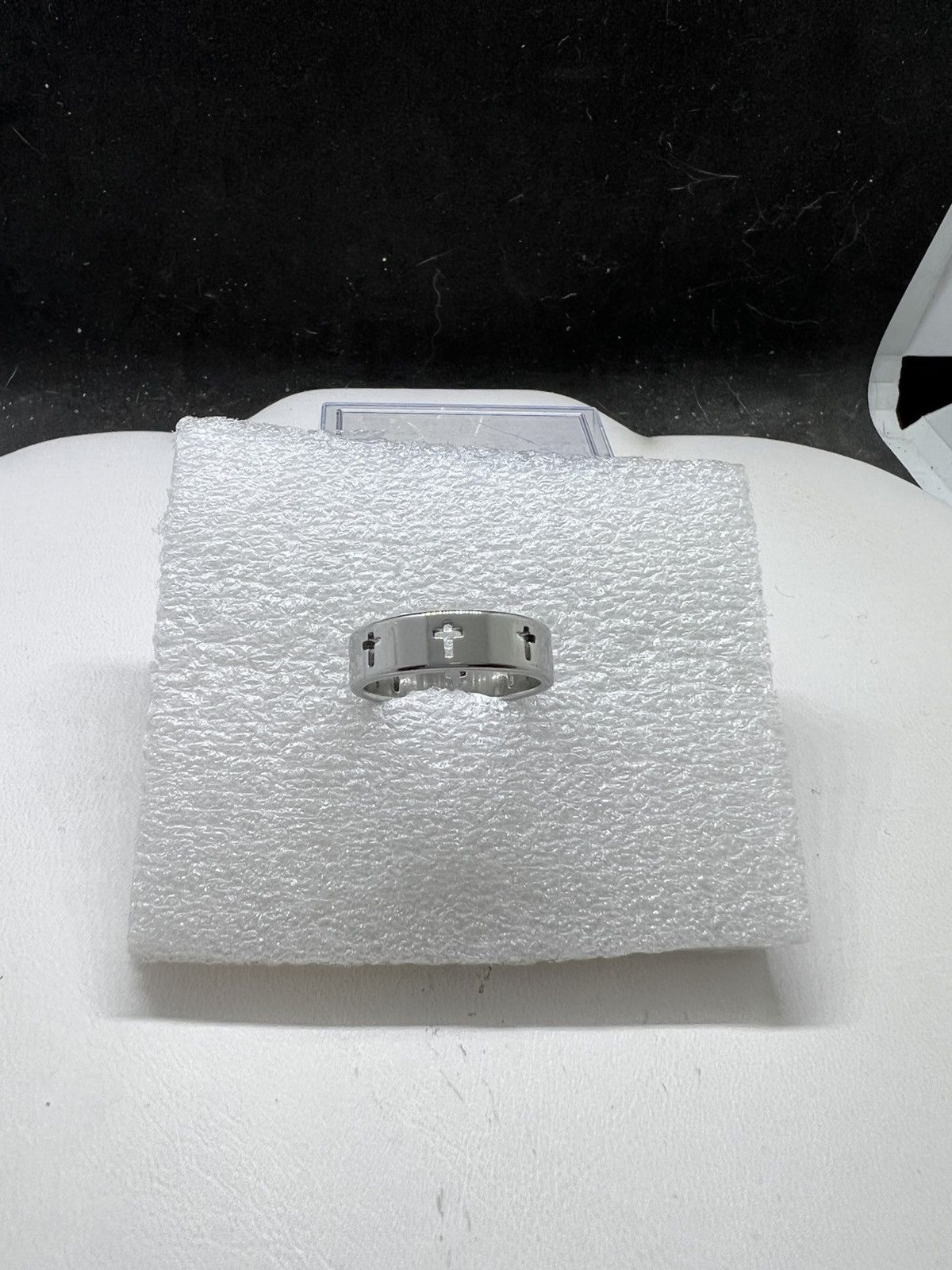 Jewelry Cross Silver stainless steel ring - size 7.5 Size ONE SIZE - 1 Thumbnail