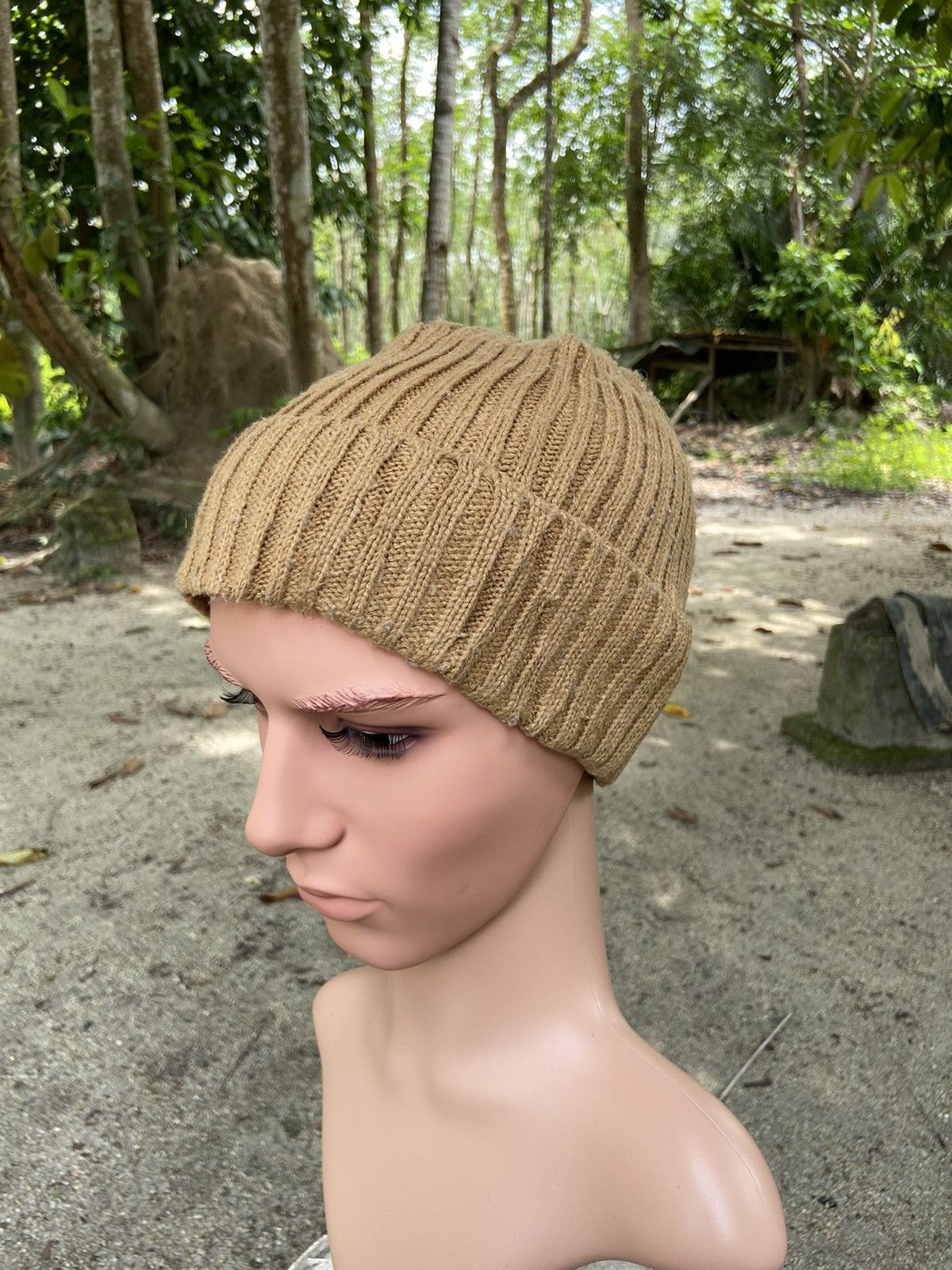 image of Winter Session Rohw Master Product By General Design Rib Beanie Hat in Brown, Men's