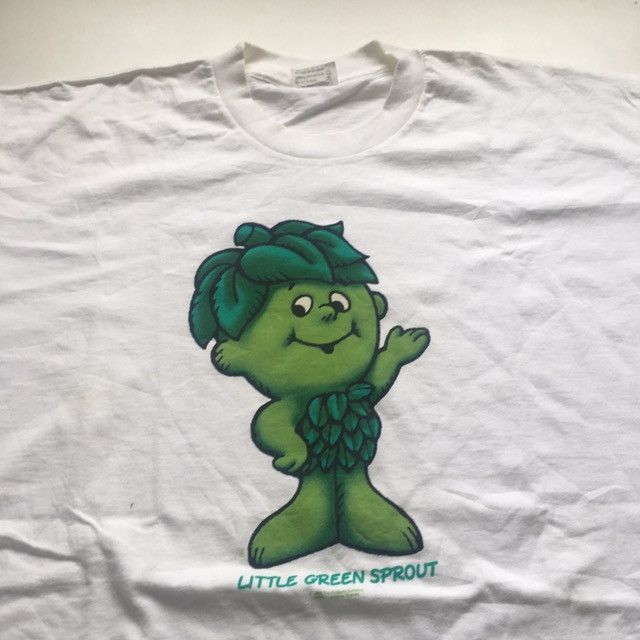 Vintage Vintage 1990s Little Green Sprout Promo Graphic T Shirt XL Size US XL / EU 56 / 4 - 2 Thumbnail