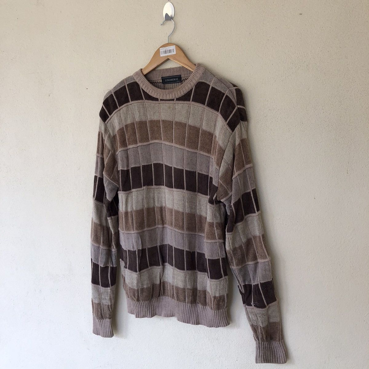 Japanese Brand PATCHWORK SWEATSHIRT LINDBERGH FABRIC JAPAN Size US L / EU 52-54 / 3 - 2 Thumbnail