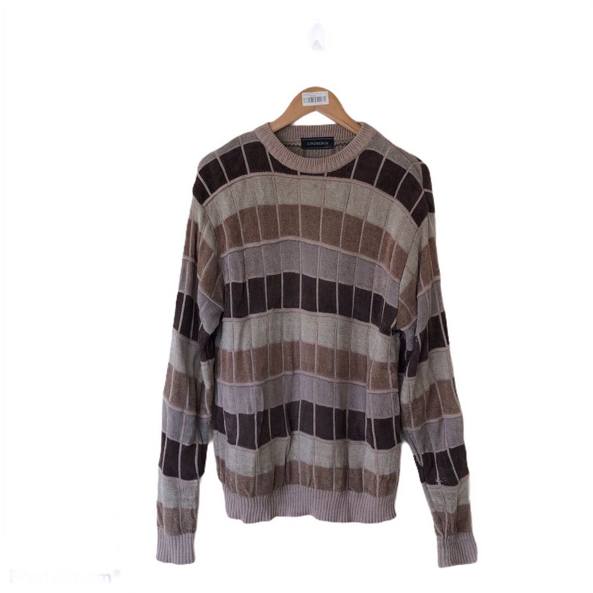 Japanese Brand PATCHWORK SWEATSHIRT LINDBERGH FABRIC JAPAN Size US L / EU 52-54 / 3 - 1 Thumbnail