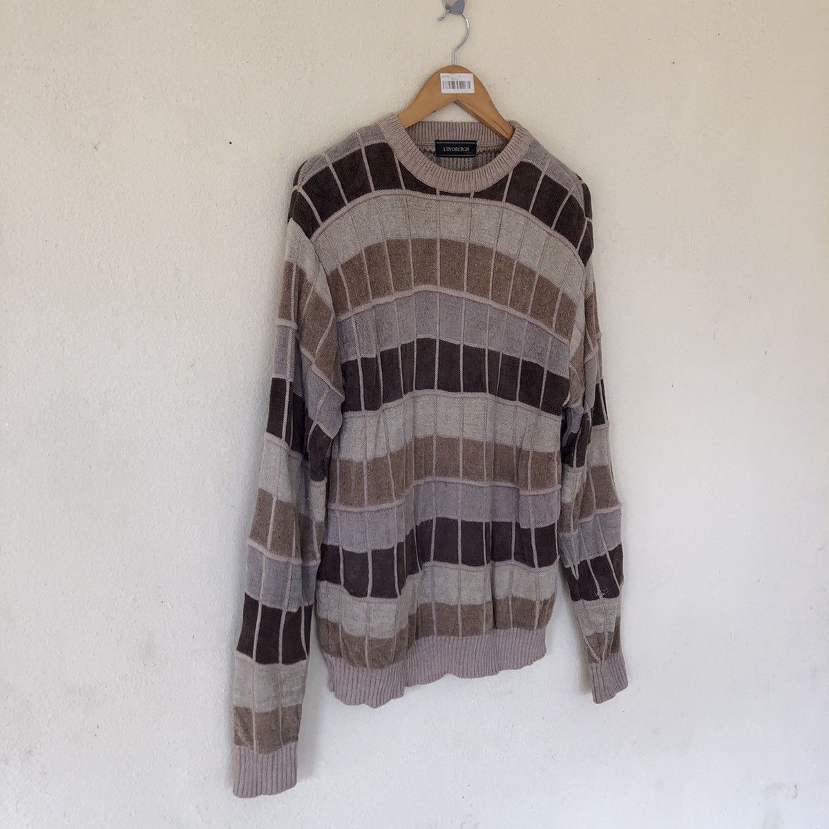 Japanese Brand PATCHWORK SWEATSHIRT LINDBERGH FABRIC JAPAN Size US L / EU 52-54 / 3 - 3 Thumbnail