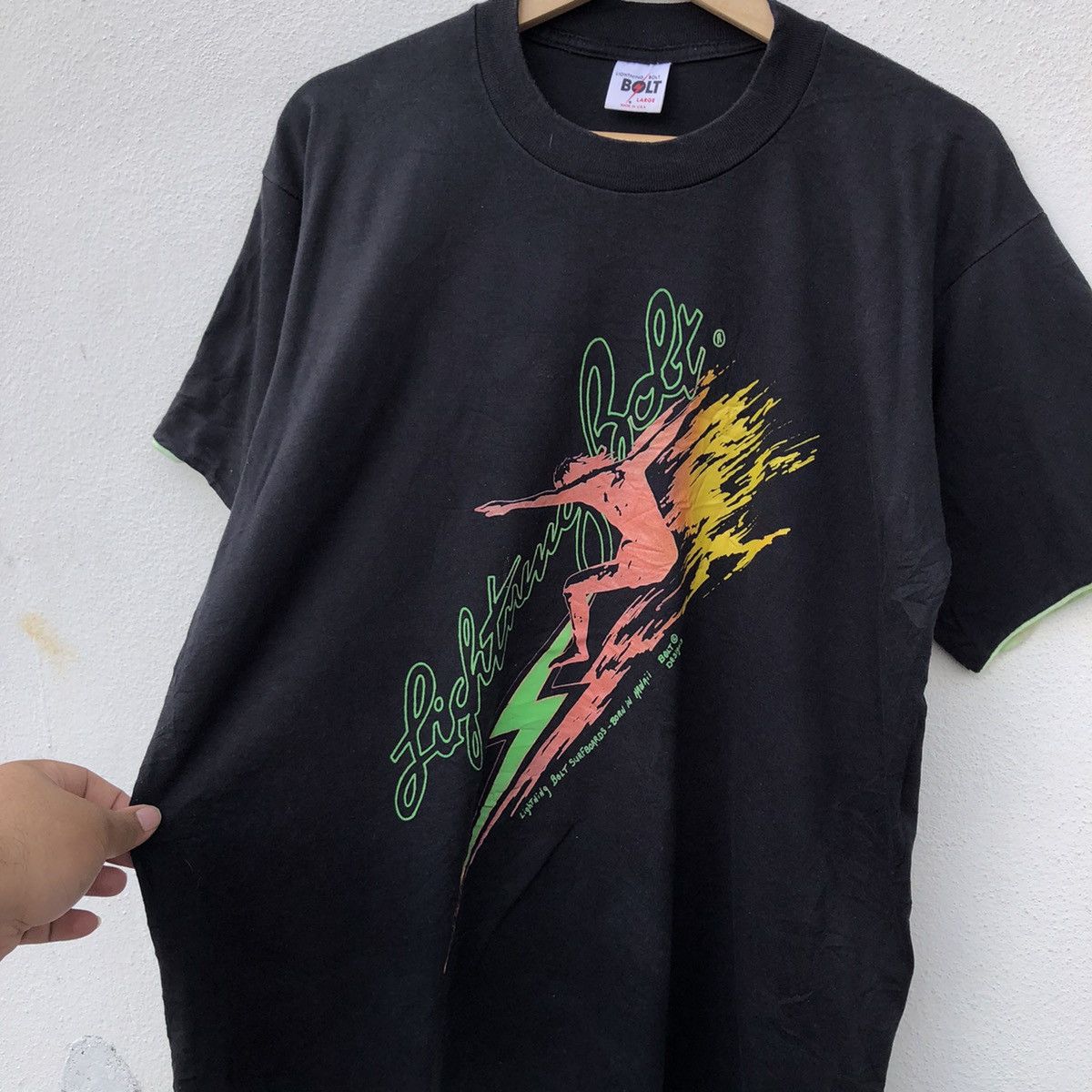 Lightning Bolt VINTAGE LIGHTING BOLT SURFBOARDS BIG LOGO T-SHIRT Size US L / EU 52-54 / 3 - 5 Thumbnail