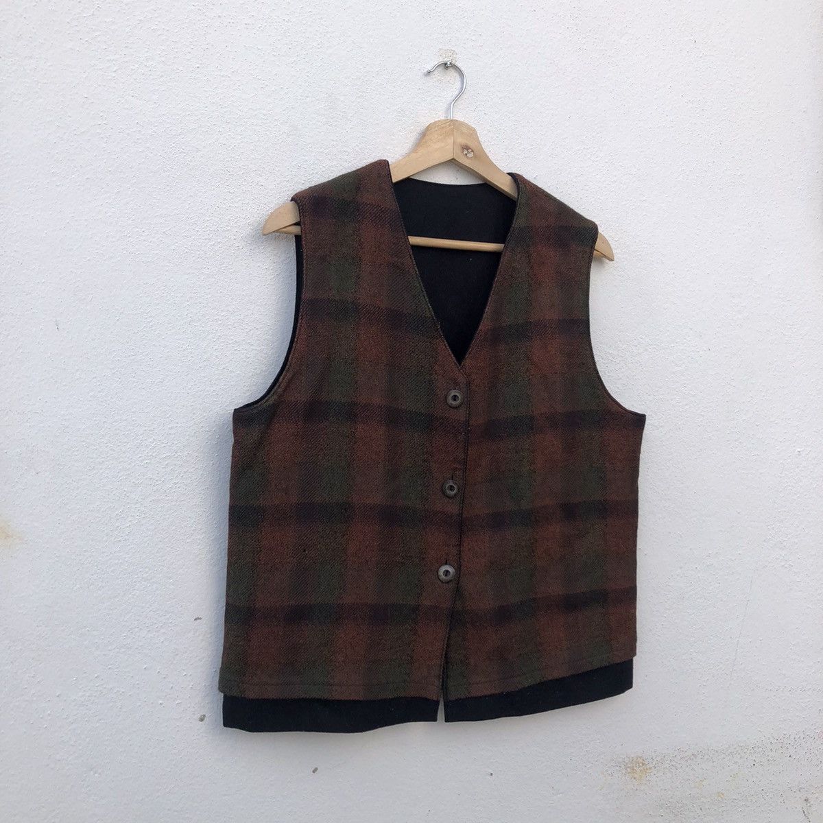 Japanese Brand VINTAGE REVERSIBLE PATCHWORK DESIGN VEST Size US M / EU 48-50 / 2 - 3 Thumbnail