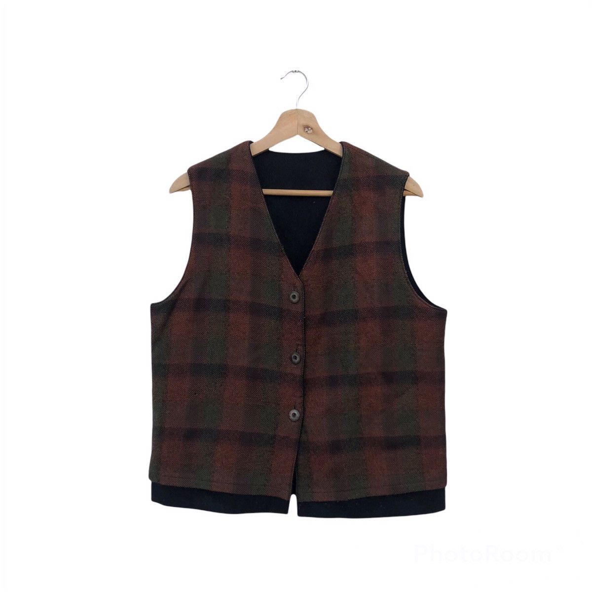 Japanese Brand VINTAGE REVERSIBLE PATCHWORK DESIGN VEST Size US M / EU 48-50 / 2 - 1 Thumbnail