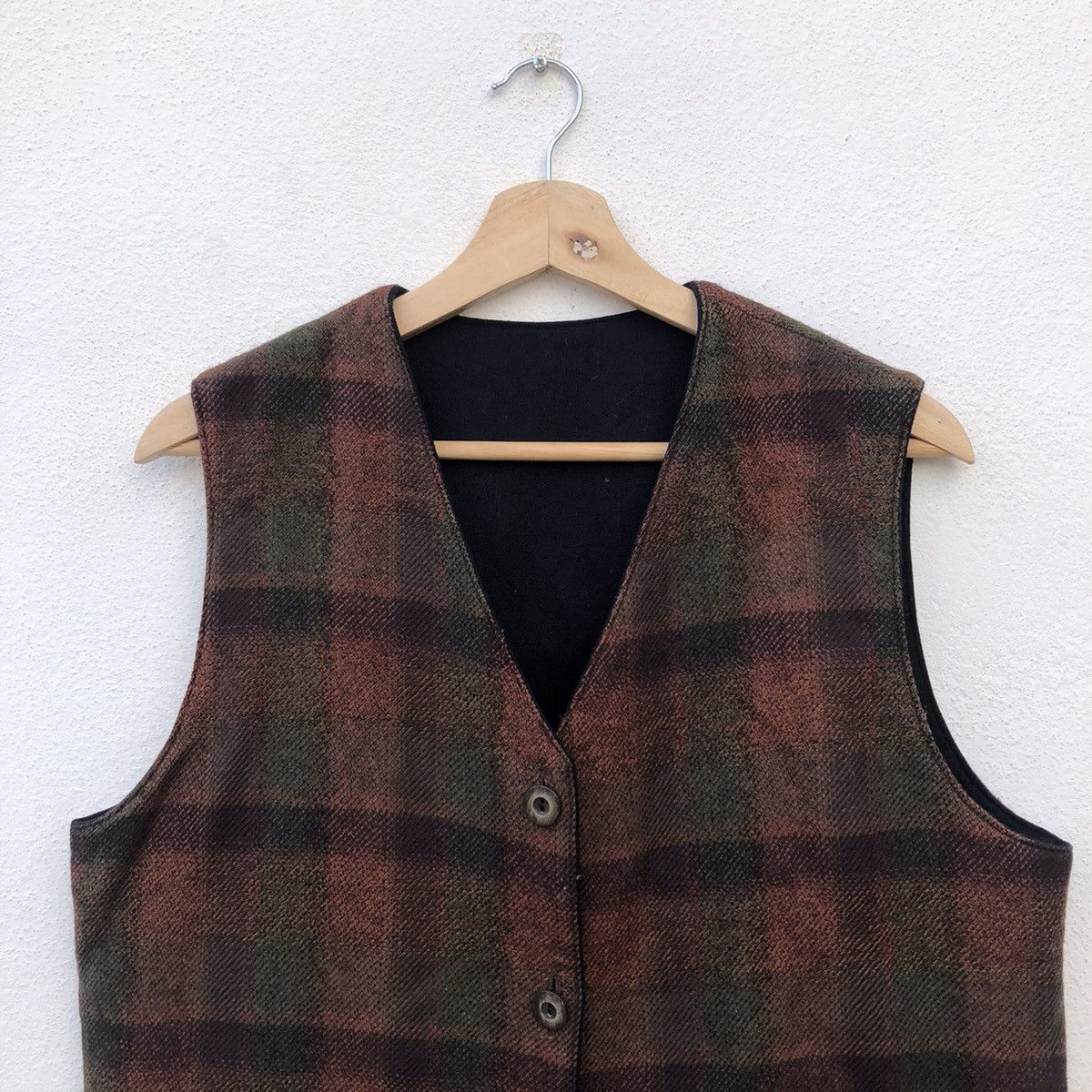 Japanese Brand VINTAGE REVERSIBLE PATCHWORK DESIGN VEST Size US M / EU 48-50 / 2 - 4 Thumbnail