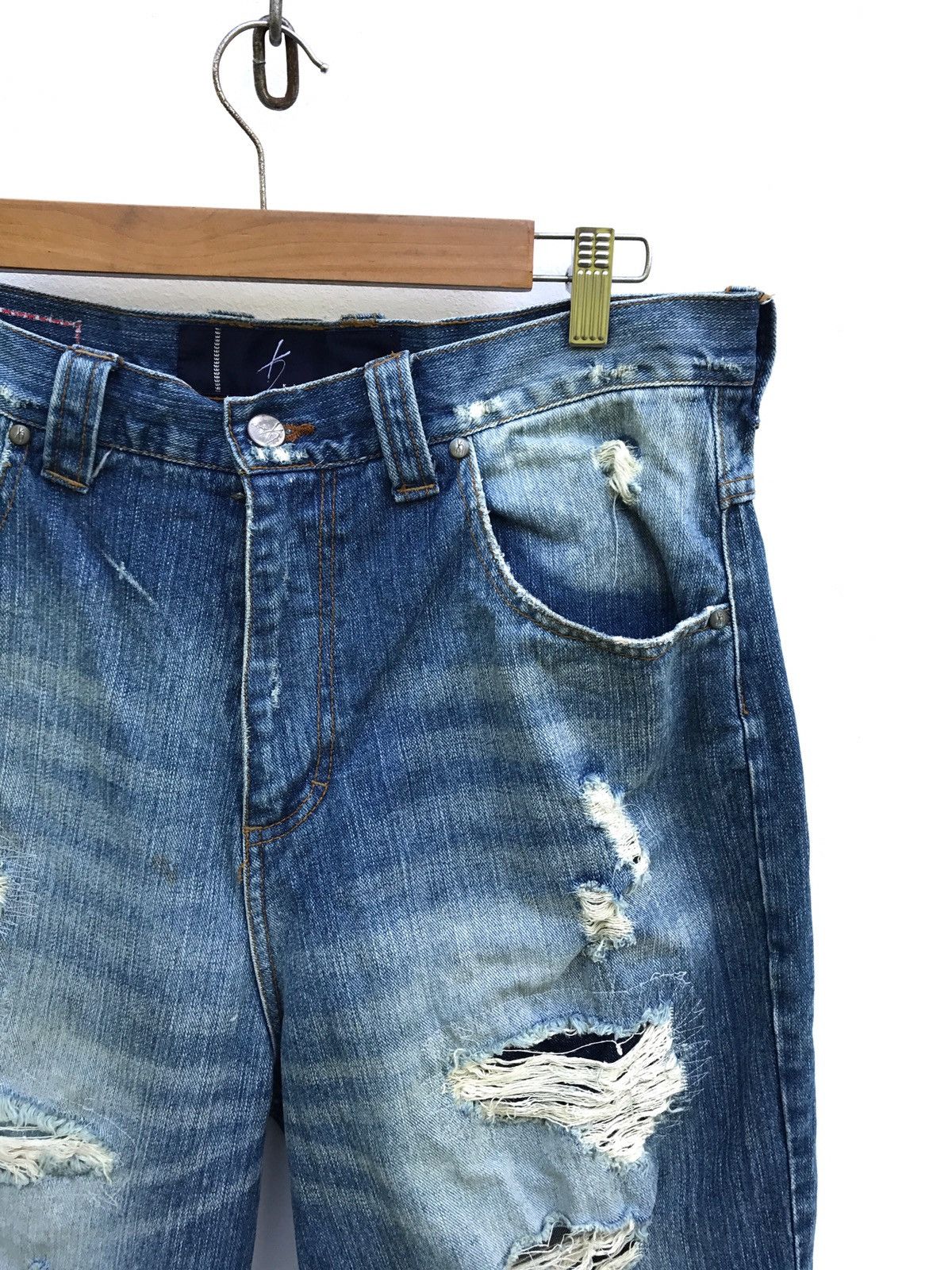 Karl Kani Karl Kani Distressed Jeans Destroyed Denim Streetwear Pants Size US 32 / EU 48 - 3 Thumbnail