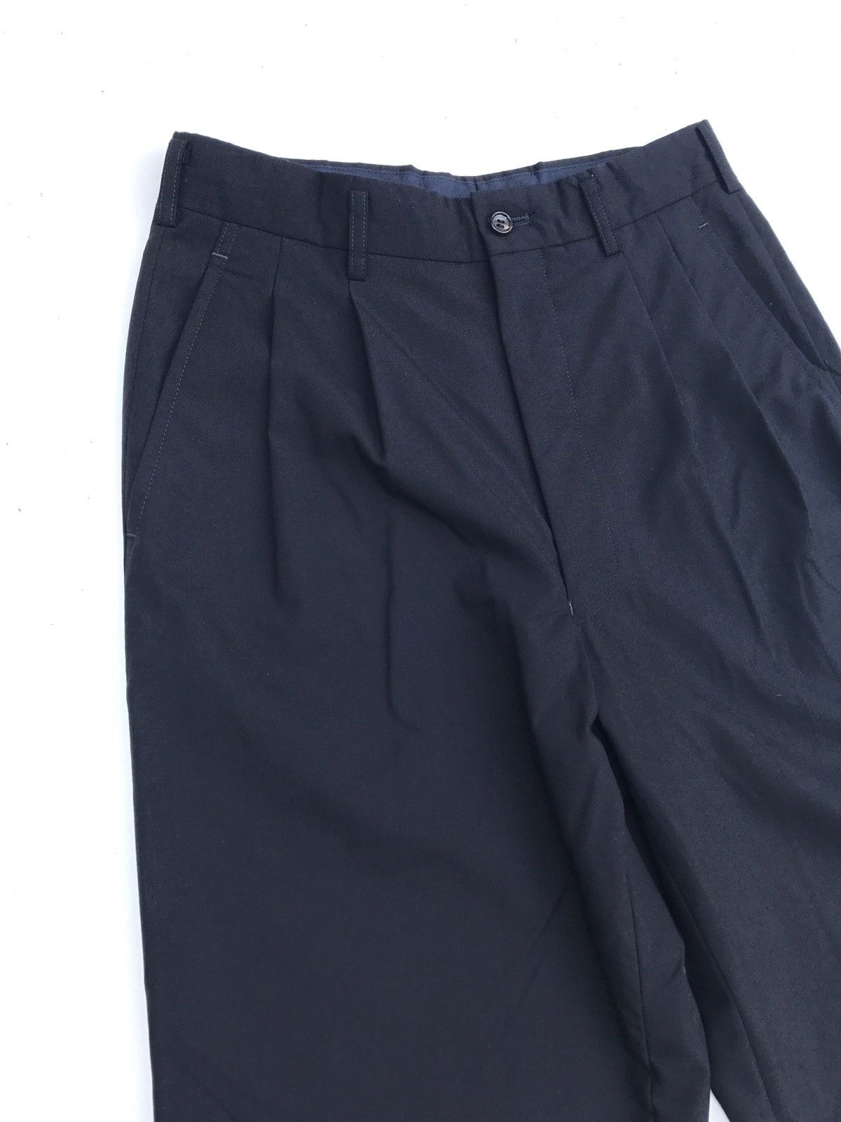 Comme des Garcons Comme Des Garçons Homme Deux Black Wool Casual Pants Size US 28 / EU 44 - 2 Thumbnail