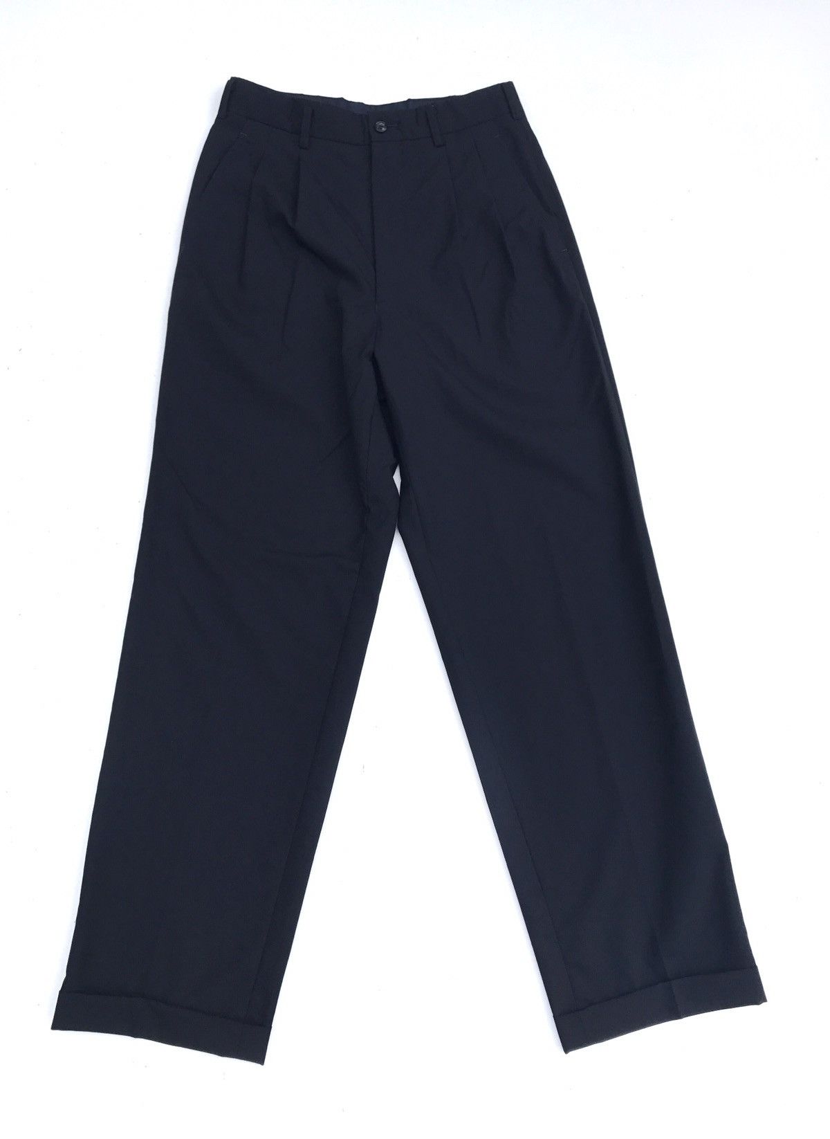 Comme des Garcons Comme Des Garçons Homme Deux Black Wool Casual Pants Size US 28 / EU 44 - 1 Thumbnail