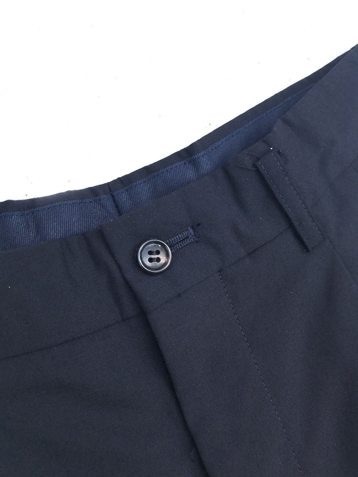 Comme des Garcons Comme Des Garçons Homme Deux Black Wool Casual Pants Size US 28 / EU 44 - 4 Thumbnail