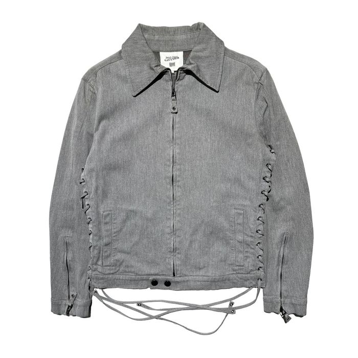 Jean Paul Gaultier Archive lace tie zip up jacket | Grailed