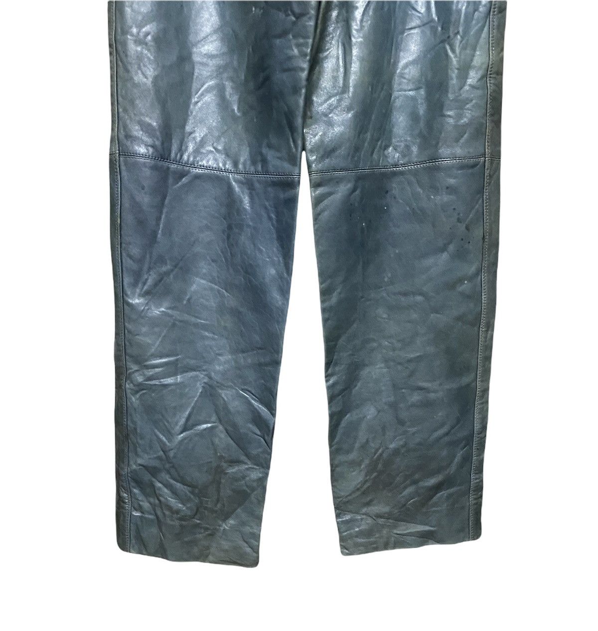 Gianni Valentino × Versace Vtg🍏Gianni Versace Leather Pants Size US 30 / EU 46 - 9 Thumbnail