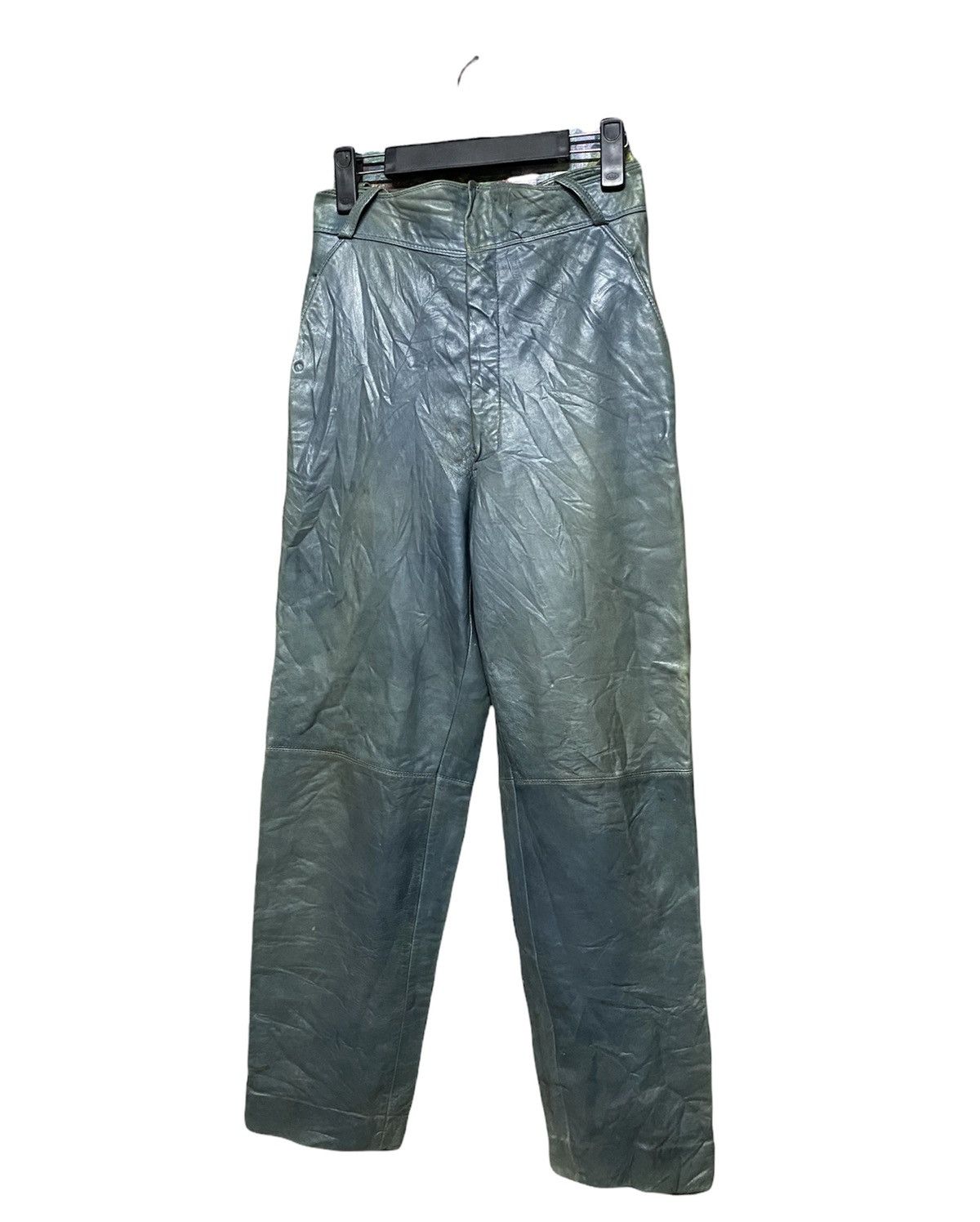 Gianni Valentino × Versace Vtg🍏Gianni Versace Leather Pants Size US 30 / EU 46 - 3 Thumbnail