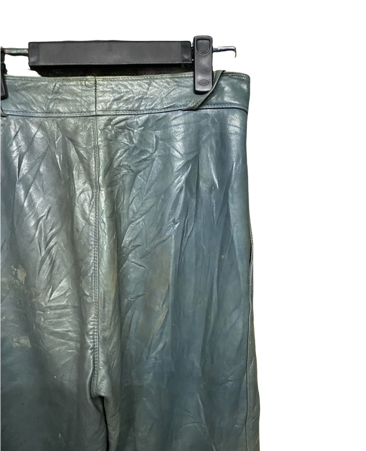 Gianni Valentino × Versace Vtg🍏Gianni Versace Leather Pants Size US 30 / EU 46 - 12 Thumbnail