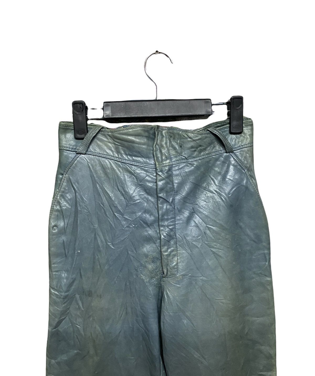 Gianni Valentino × Versace Vtg🍏Gianni Versace Leather Pants Size US 30 / EU 46 - 6 Thumbnail