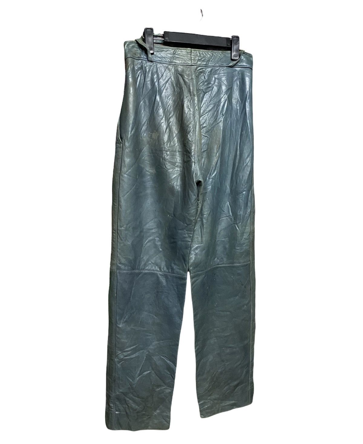 Gianni Valentino × Versace Vtg🍏Gianni Versace Leather Pants Size US 30 / EU 46 - 10 Thumbnail
