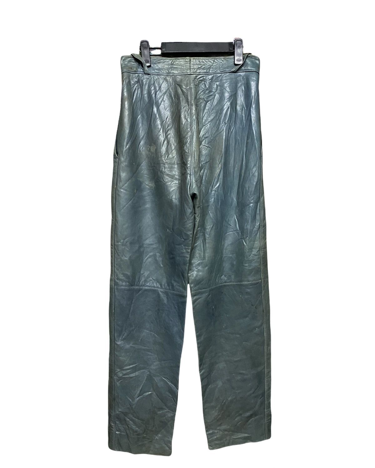 Gianni Valentino × Versace Vtg🍏Gianni Versace Leather Pants Size US 30 / EU 46 - 7 Thumbnail