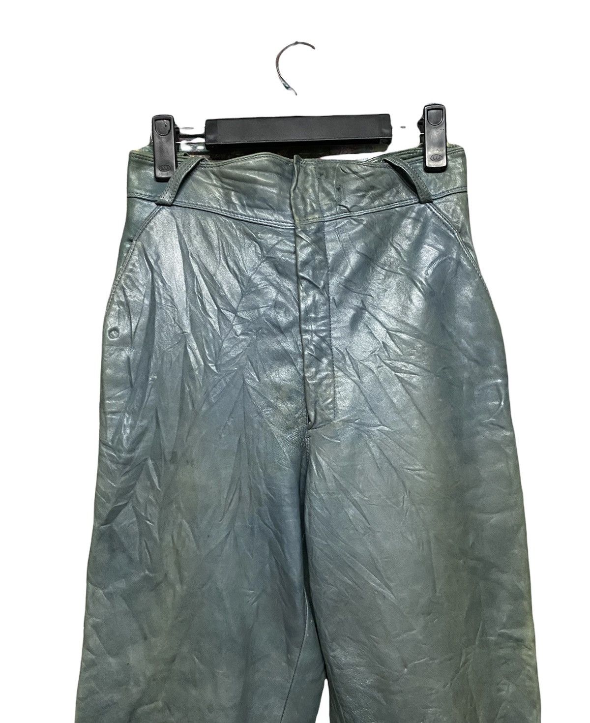 Gianni Valentino × Versace Vtg🍏Gianni Versace Leather Pants Size US 30 / EU 46 - 4 Thumbnail