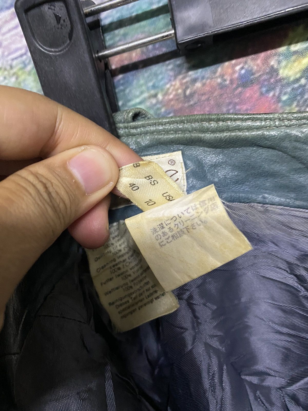 Gianni Valentino × Versace Vtg🍏Gianni Versace Leather Pants Size US 30 / EU 46 - 16 Thumbnail