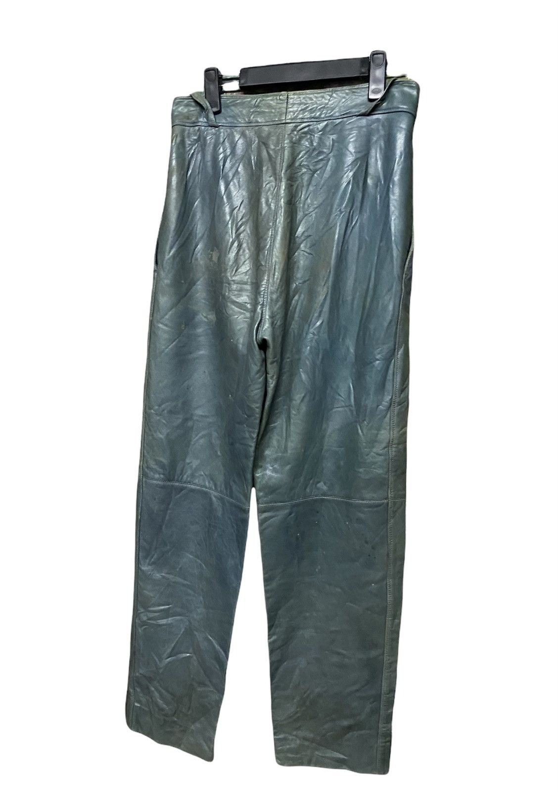 Gianni Valentino × Versace Vtg🍏Gianni Versace Leather Pants Size US 30 / EU 46 - 11 Thumbnail