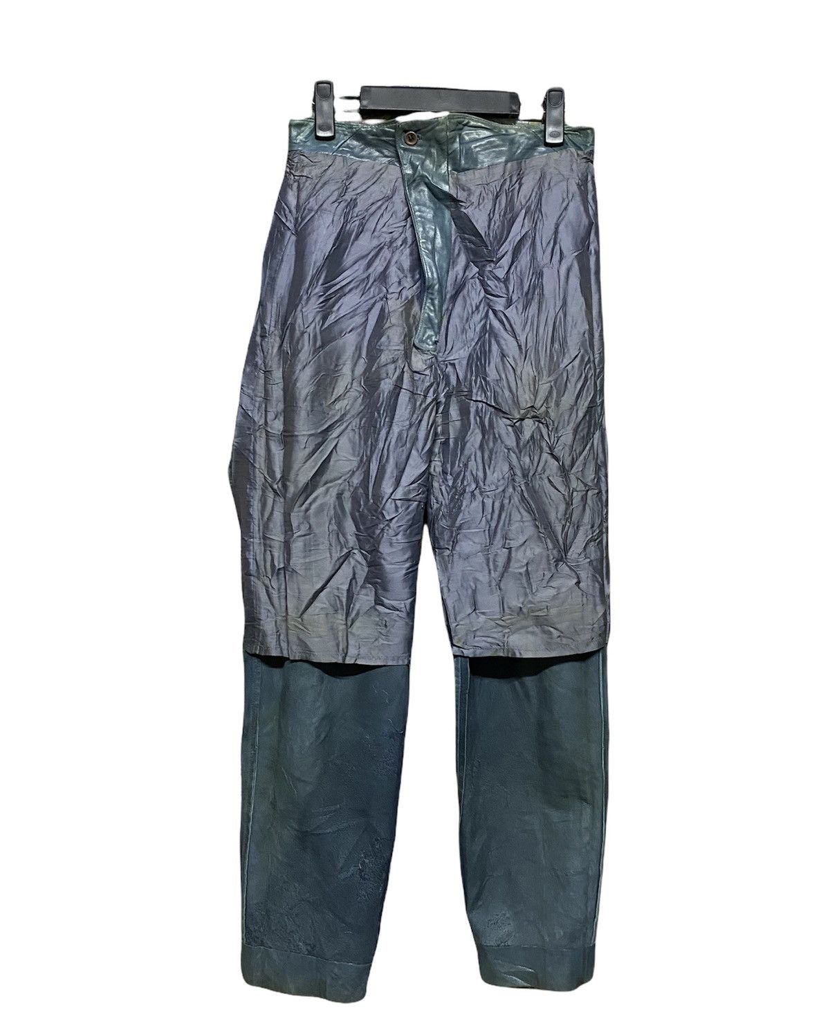 Gianni Valentino × Versace Vtg🍏Gianni Versace Leather Pants Size US 30 / EU 46 - 14 Thumbnail