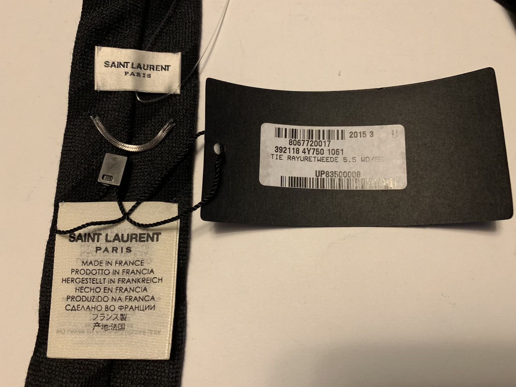 Hedi Slimane × Saint Laurent Paris FW'15 Tie Tweed in Wool/Silk Size ONE SIZE - 3 Thumbnail