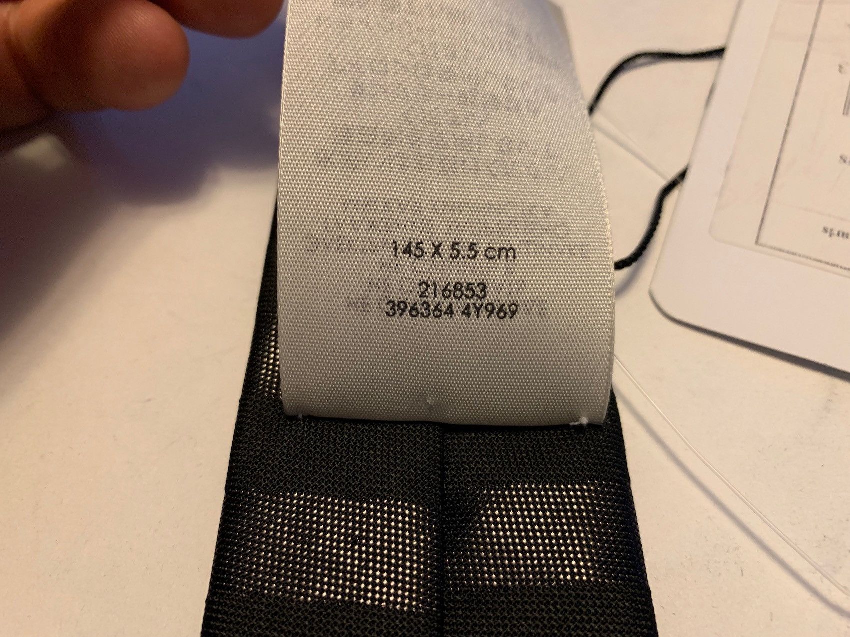 Hedi Slimane × Saint Laurent Paris FW'16 Striped Slim Tie in Black Silk Blend Size ONE SIZE - 7 Thumbnail