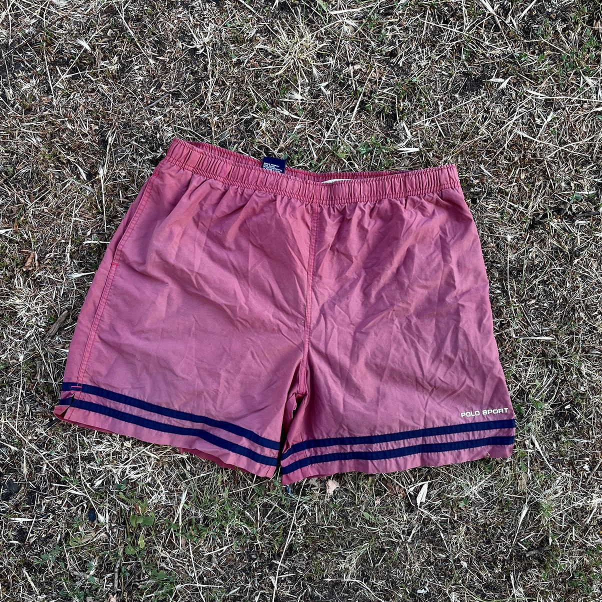 Vintage Y2K Ralph Lauren Shorts Sport Art 36