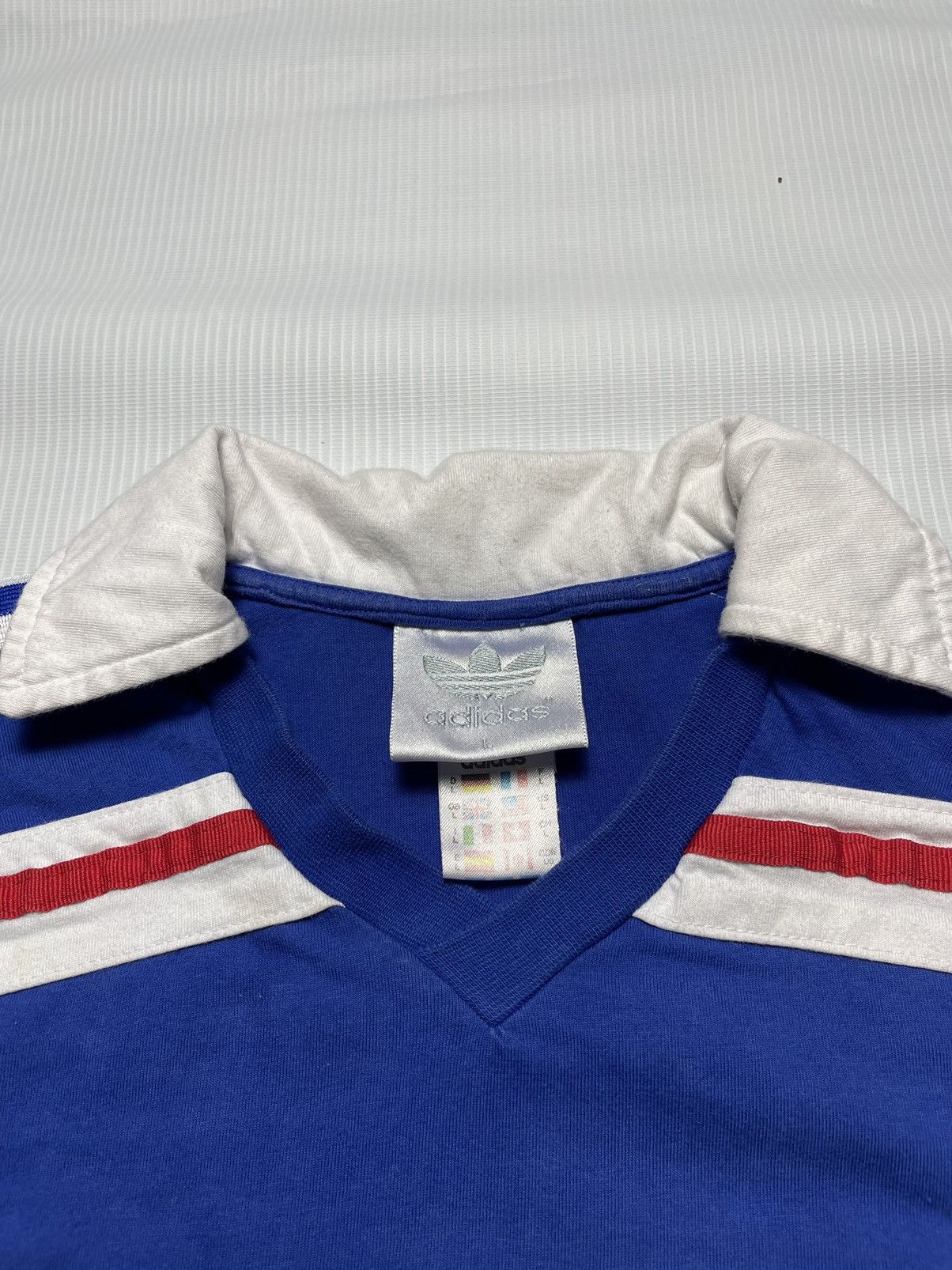 Adidas Vintage Adidas France Football Polo Shirt Size US L / EU 52-54 / 3 - 4 Thumbnail