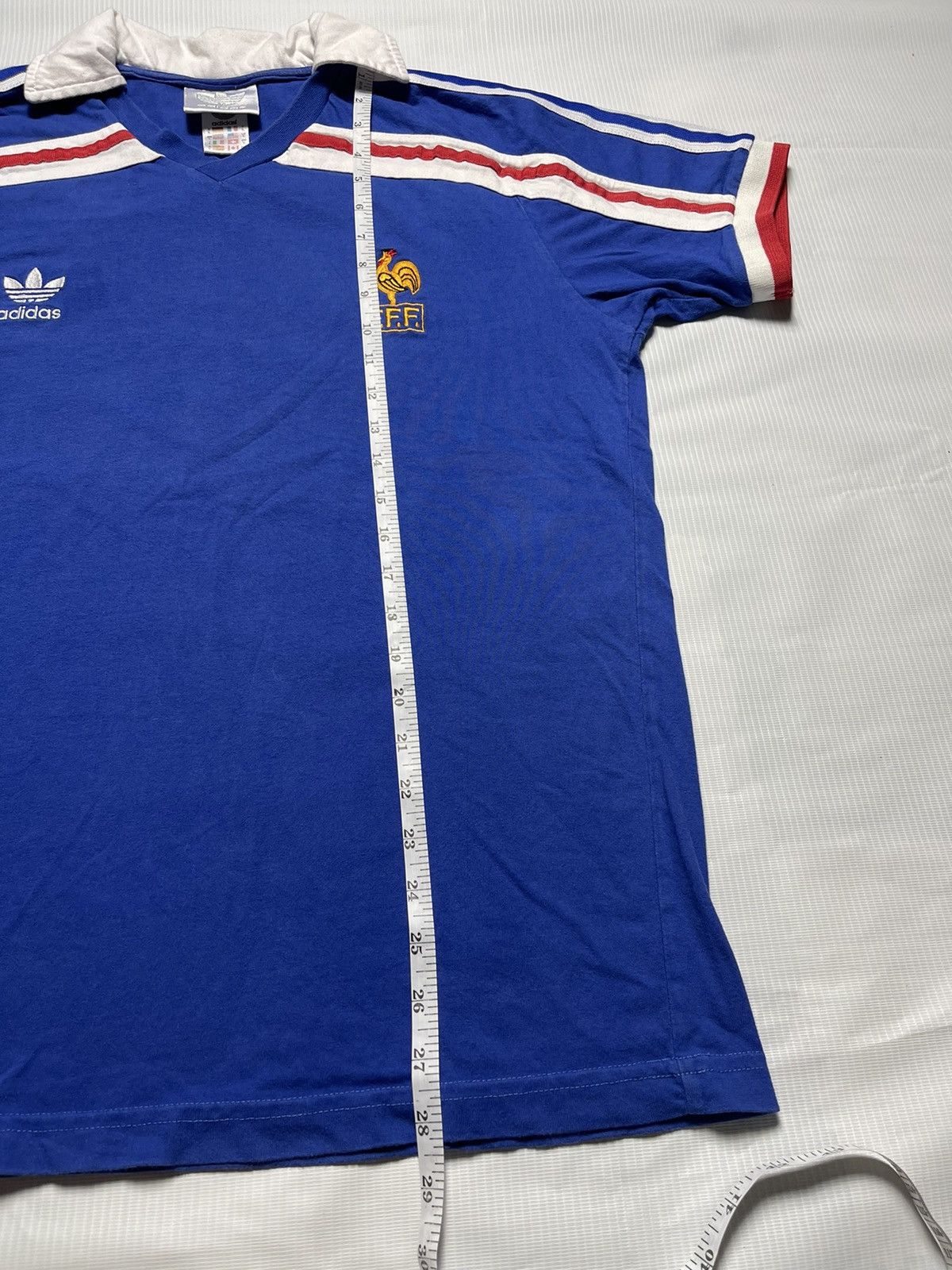 Adidas Vintage Adidas France Football Polo Shirt Size US L / EU 52-54 / 3 - 8 Thumbnail