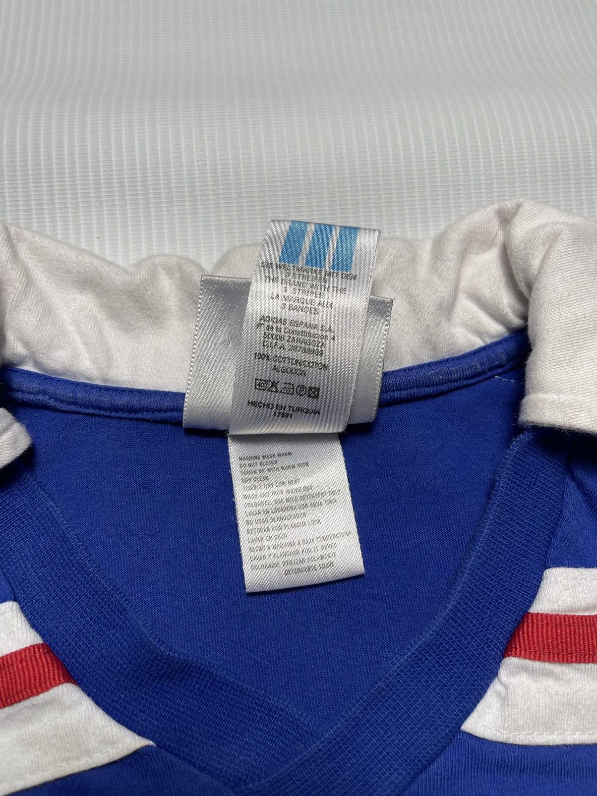 Adidas Vintage Adidas France Football Polo Shirt Size US L / EU 52-54 / 3 - 6 Thumbnail