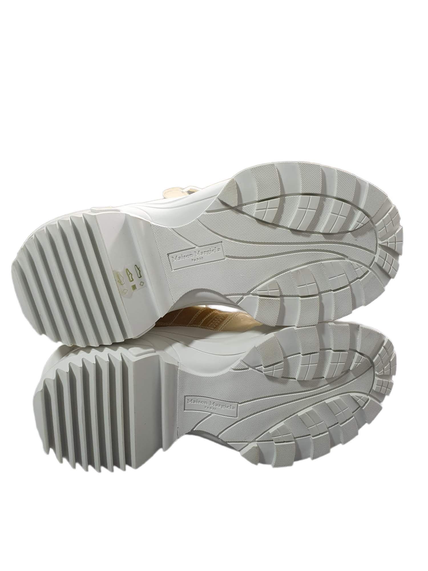 Maison Margiela Sponge Sneakers Retro Fit Transparent White Yellow Size US 8.5 / IT 38.5 - 3 Thumbnail